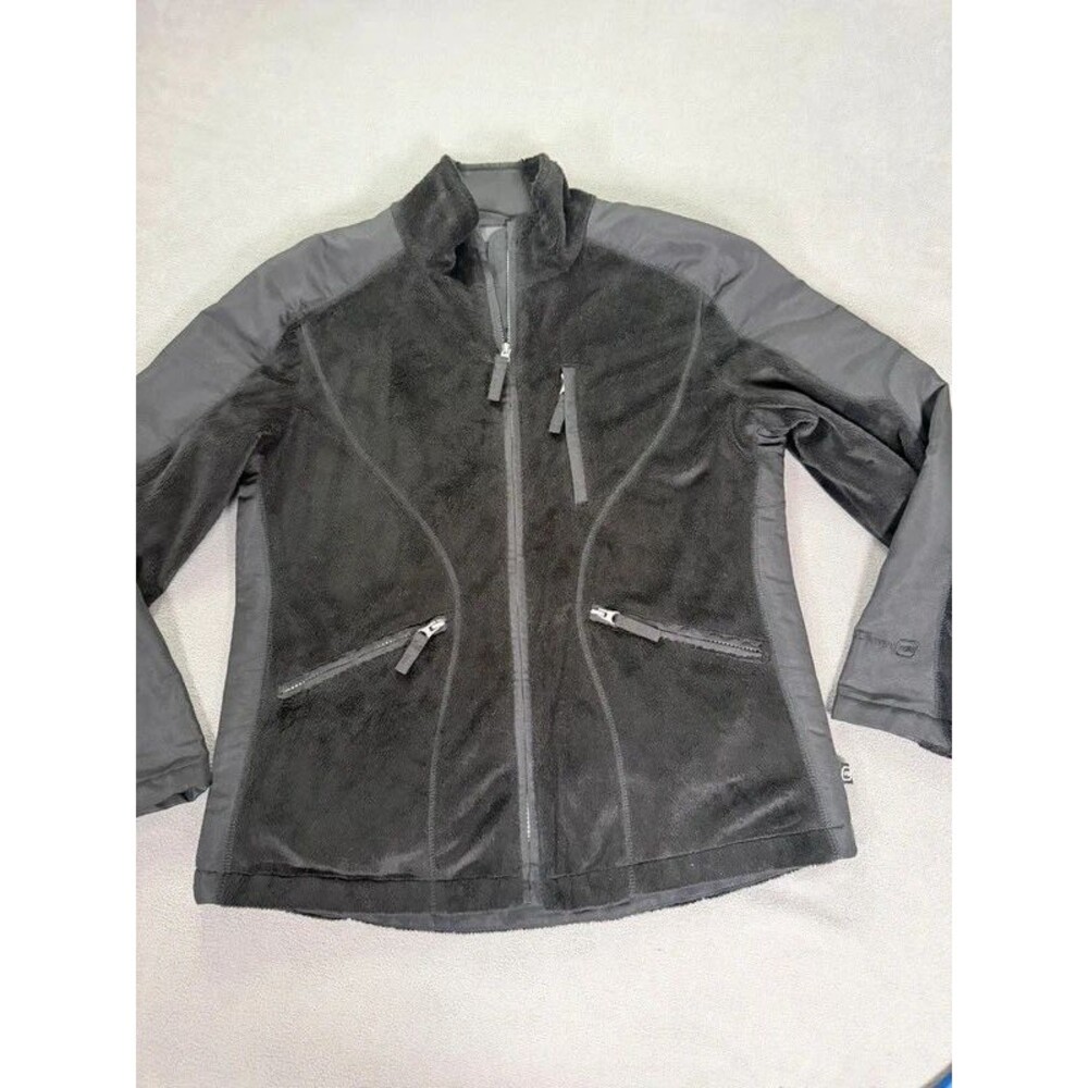 Free Country Women’s Black Full Zip Fleece Jacket- Medium